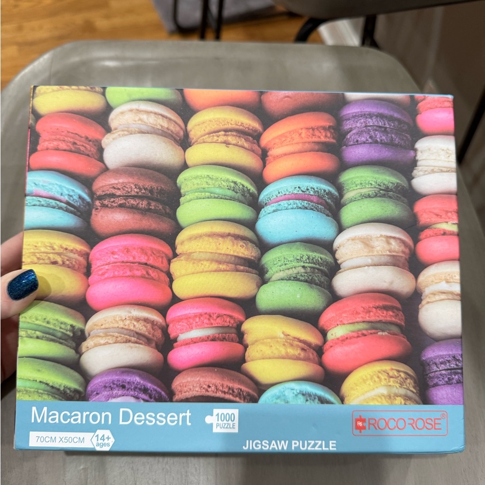 Roco Rose Macaron Dessert Jigsaw Puzzle